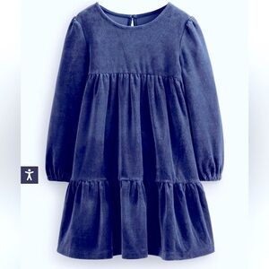 Mini Boden Blue Tiered Ruffled Dress